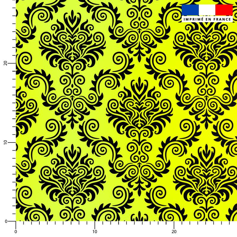 Géométrique art déco - Fond jaune