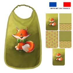 Lot de 5 coupons éponge pour serviettes de table pour enfant motif renard - Création Stillistic