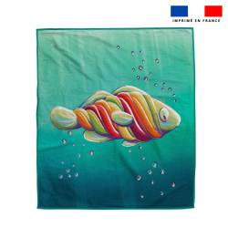 Coupon serviette de plage motif poisson sucre d'orge - Création Stillistic