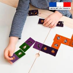 Patron imprimé pour jeu de dominos motif fantômes - Création Stillistic