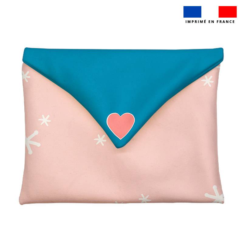 Coupon pour enveloppe en tissu motif animaux pastel