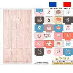 Coupon pour Calendrier de l'avent motif animaux pastel