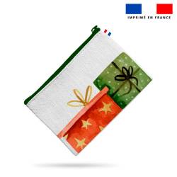 Kit pochette motif Noel aquarelle