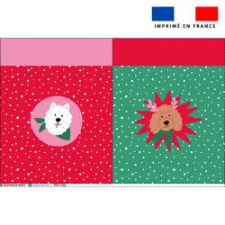 Coupon pour tote-bag motif chien de Noel