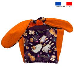 Kit sac à bonbons motif fantôme noir - Création Stillistic