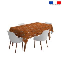 Coupon pour nappe rectangle motif fantôme orange - Création Stillistic