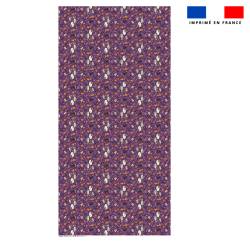 Coupon pour nappe rectangle motif fantôme violet - Création Stillistic