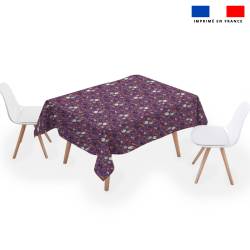 Coupon pour nappe rectangle motif fantôme violet - Création Stillistic