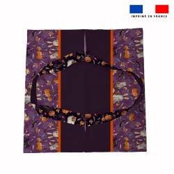 Patron sac à tarte motif fantôme violet - Création Stillistic