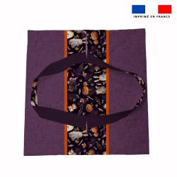 Patron sac à tarte motif fantôme violet - Création Stillistic