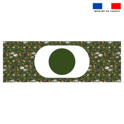 Kit sac seau motif fantôme vert - Création Stillistic