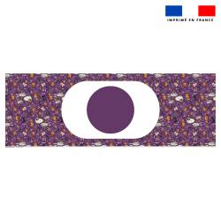 Kit sac seau motif fantôme violet - Création Stillistic