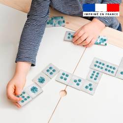 Patron imprimé pour jeu de dominos motif écureuil aquarelle