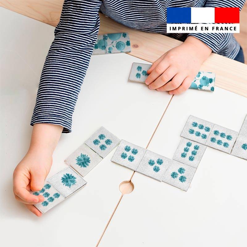 Patron imprimé pour jeu de dominos motif écureuil aquarelle