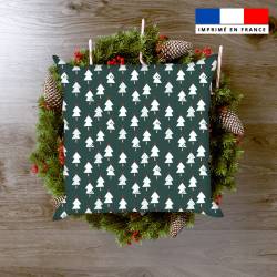 Sapin et étoile - Fond vert