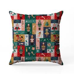 Patchwork casse-noisette - Fond multicolore