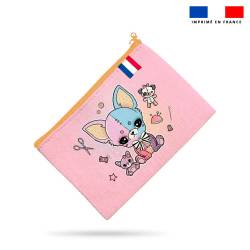 Kit pochette motif chiens...