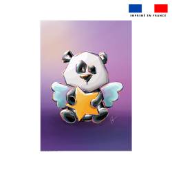 Coupon couverture imprimé ange panda - Création Stillistic