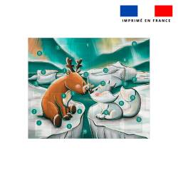 Coupon pour Calendrier de l'avent Paysage motif animaux du froid Renard et Renne - Création Stillistic