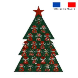 Coupon pour Calendrier de l'avent Sapin motif animaux couronne de noel - Création Stillistic