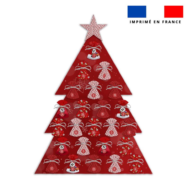 Coupon pour Calendrier de l'avent Sapin motif Panda de noel - Création Stillistic