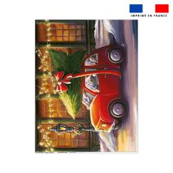 Coupon couverture imprimé souris de noel - Création Stillistic