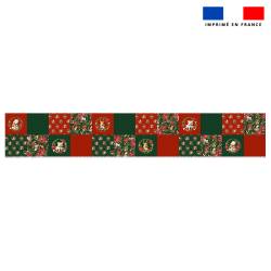 Coupon lingettes lavables motif animaux couronne de noel - Création Stillistic