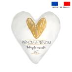 Coupon pour coussin coeur personnalisé - Coeur gold