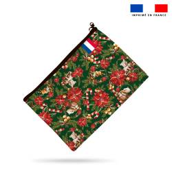 Kit pochette motif Ours christmas - Création Stillistic