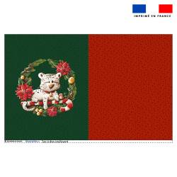 Kit sac à dos coulissant motif Panthère christmas - Création Stillistic