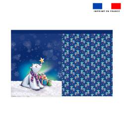 Kit hotte de Noel motif Ours polaire de noel - Création Stillistic