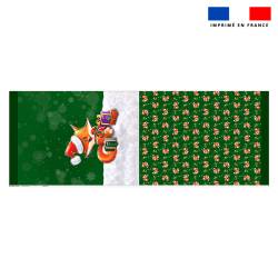 Kit hotte de Noel motif  Renard de noel - Création Stillistic