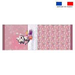 Kit hotte de Noel motif Tigre blanc - Création Stillistic