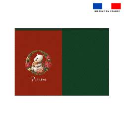 Kit hotte personnalisé motif Ours christmas - Création Stillistic