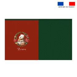 Kit hotte personnalisé motif Ours christmas - Création Stillistic