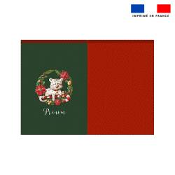 Kit hotte personnalisé motif Panthère christmas - Création Stillistic