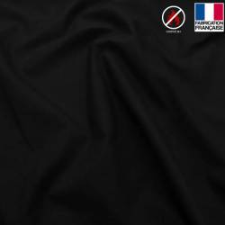 coupon - Coupon 100cm - Toile coton ignifugée M1 noir