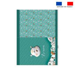 Kit hotte personnalisée motif animaux du froid - Création Stillistic