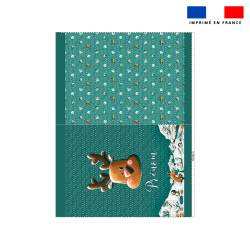 Kit hotte personalisée motif animaux du froid renne - Création Stillistic