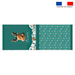 Kit hotte personalisée motif animaux du froid renne - Création Stillistic