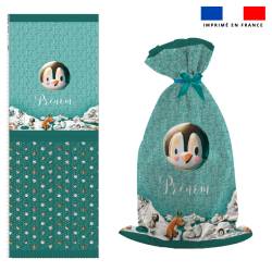 Kit hotte personnalisée motif animaux du froid pingouin - Création Stillistic