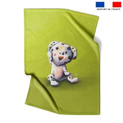 Coupon couverture imprimé bébé dalmatien - Création Stillistic