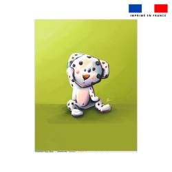 Coupon couverture imprimé bébé dalmatien - Création Stillistic