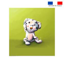 Coupon couverture imprimé bébé dalmatien - Création Stillistic