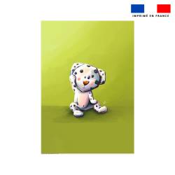 Coupon couverture imprimé bébé dalmatien - Création Stillistic