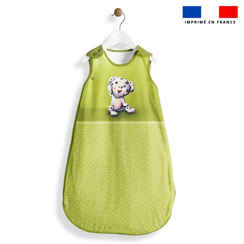 Coupon pour gigoteuse motif bébé dalmatien - Création Stillistic