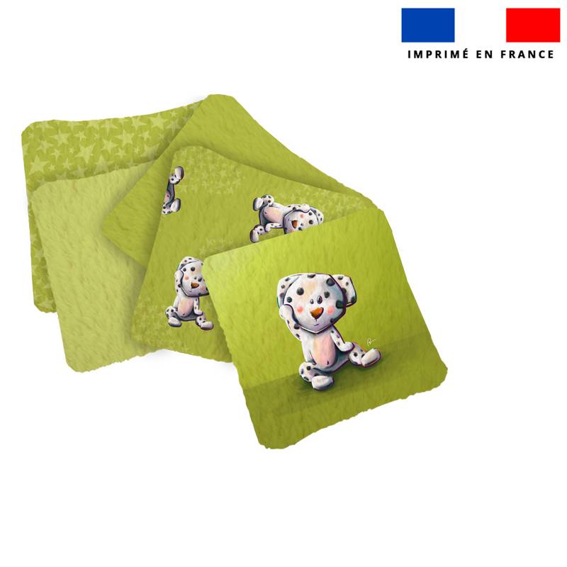 Coupon lingettes lavables motif bébé dalmatien - Création Stillistic