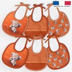 Kit bavoirs en éponge motif bébé koala - Création Stillistic