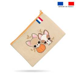 Kit pochette motif chiens...