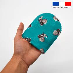 Kit mini-gants nettoyants motif bébé rhino - Création Stillistic